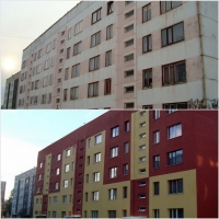Pirms būvdarbu uzsākšanas 2010.gada janvārī un pēc renovācijas